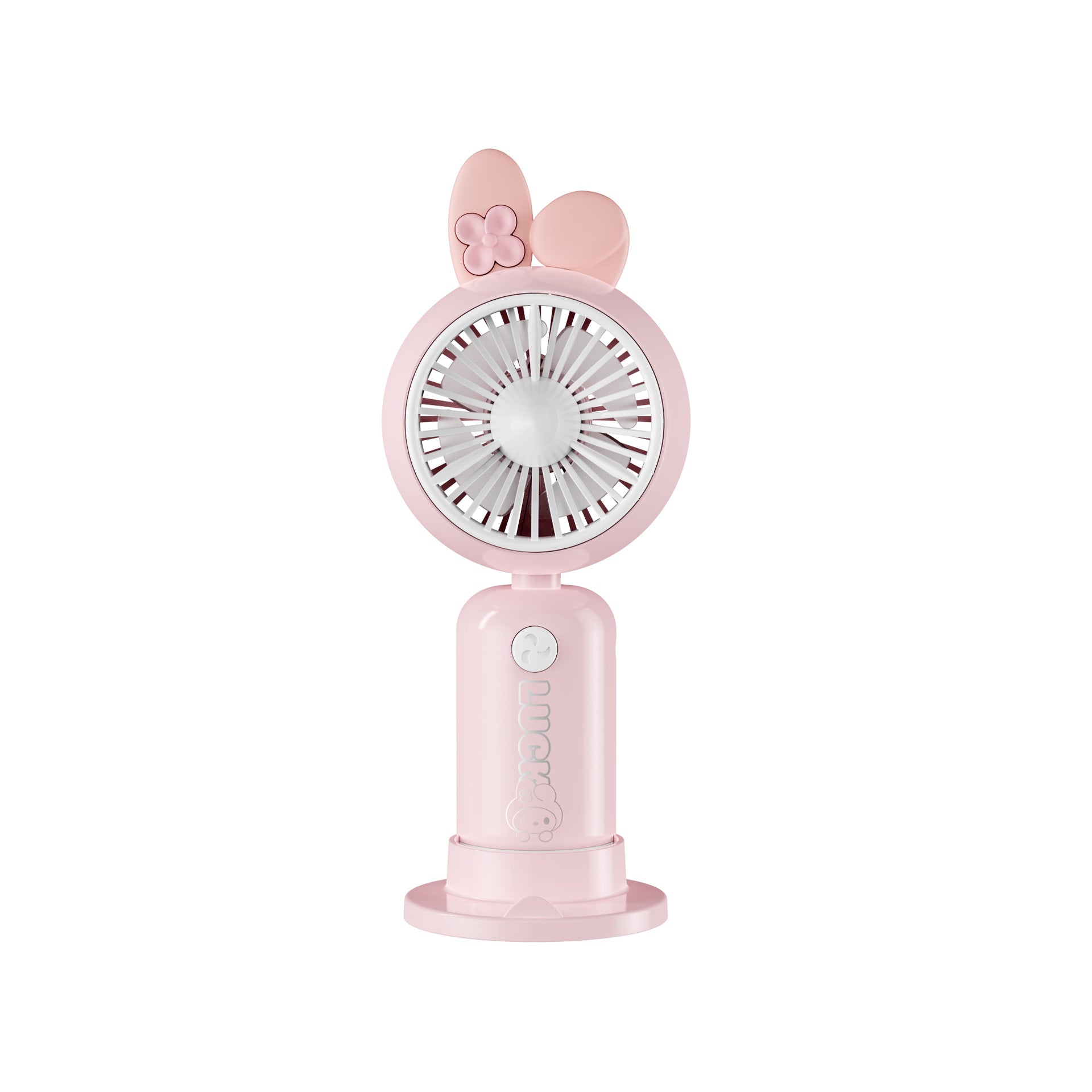 Unisex Mini Handventilator Draagbaar Met LED-lichtring 2