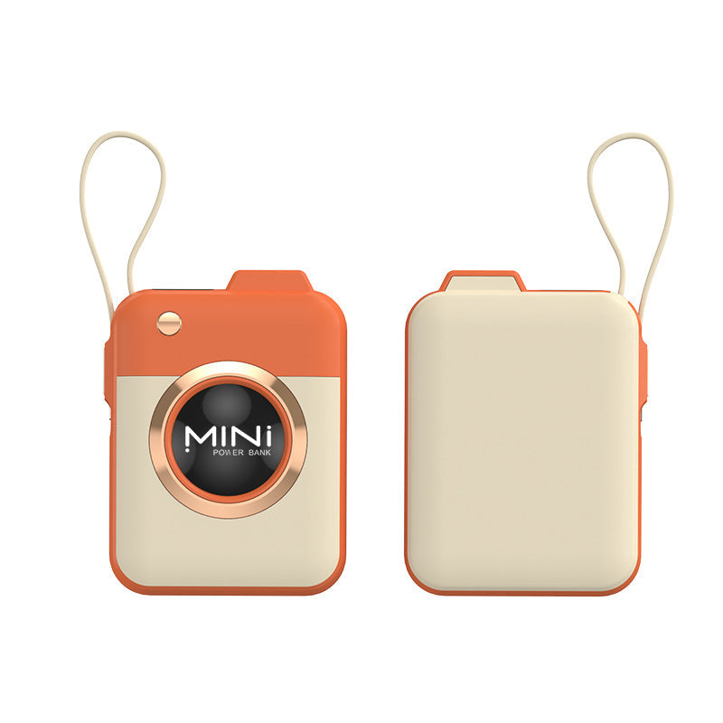 Unisex Mini Powerbank Compact met Draagriem en Hoog Vermogen 0