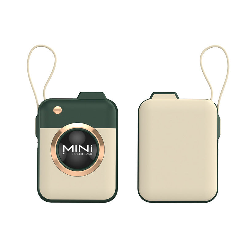 Unisex Mini Powerbank Compact met Draagriem en Hoog Vermogen 3