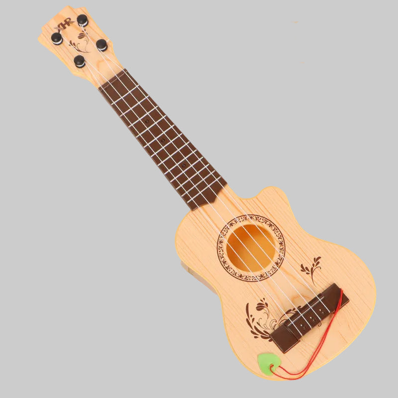 Unisex Mini Ukelele Draagbaar Met Charmant Bloemenpatroon 0