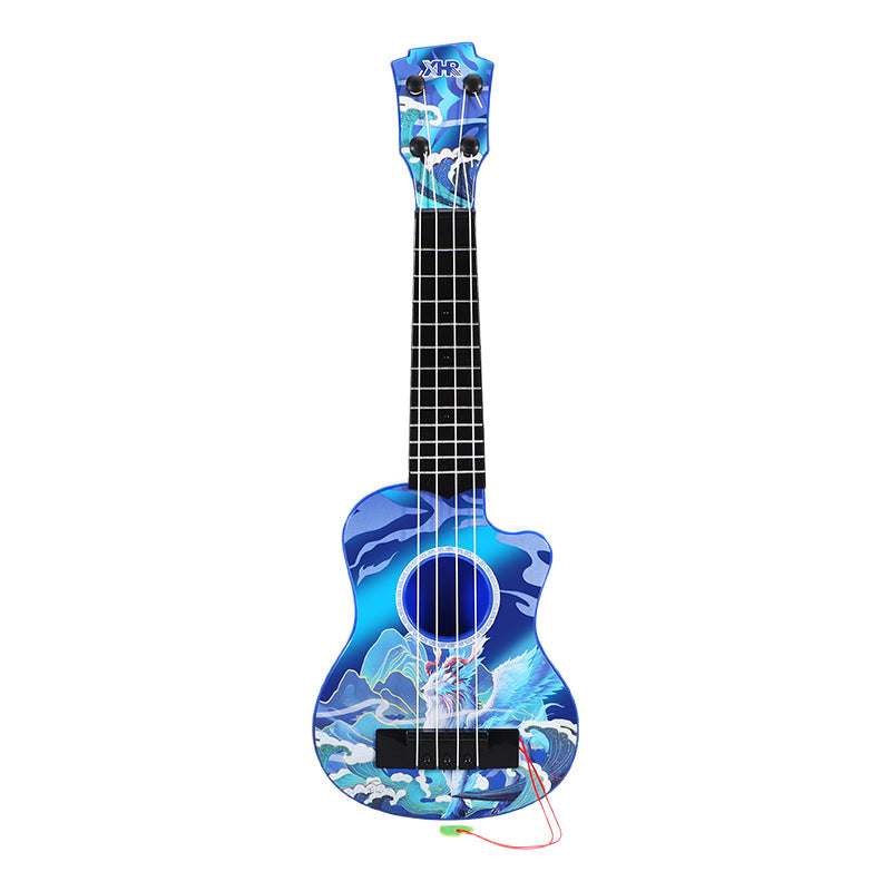 Unisex Mini Ukelele Draagbaar Met Charmant Bloemenpatroon 4