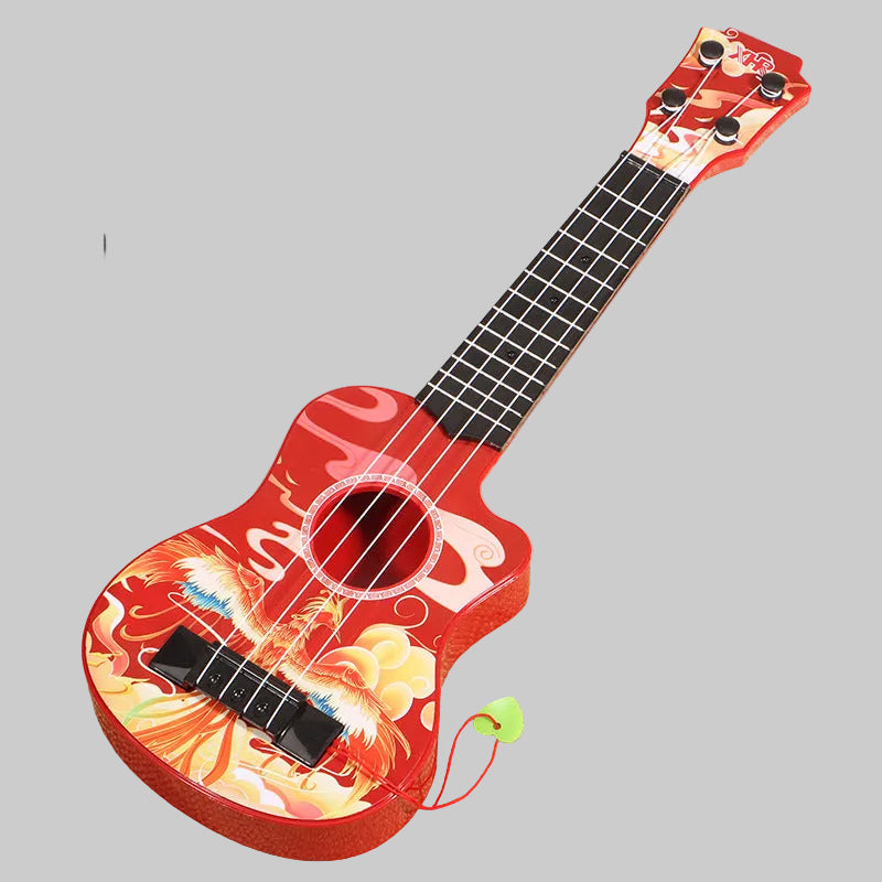 Unisex Mini Ukelele Draagbaar Met Charmant Bloemenpatroon 5