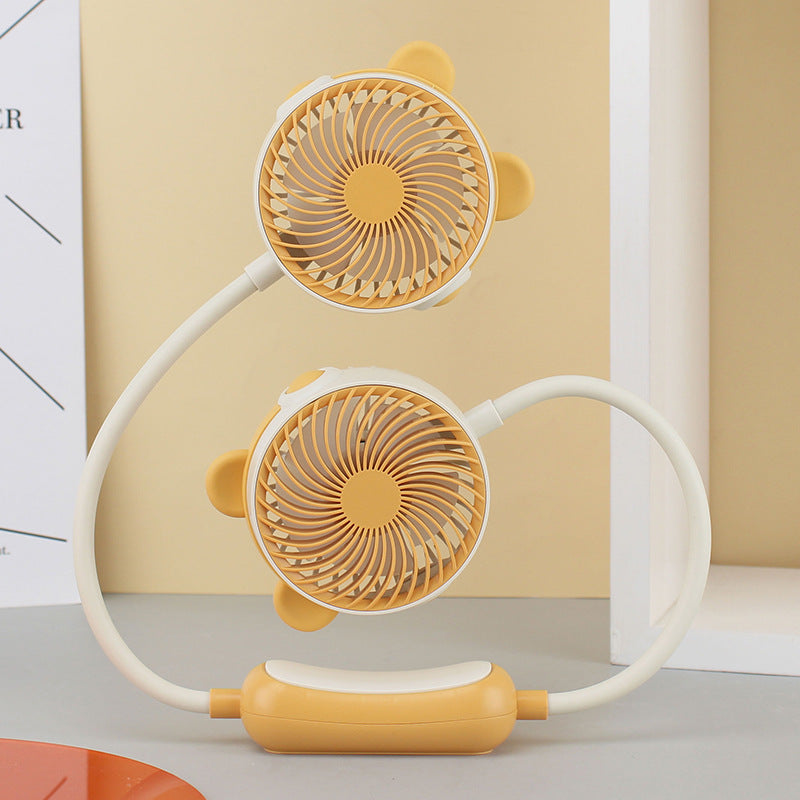 Unisex Nekventilator Draagbaar Met Dubbele Ventilatorkoppen 16