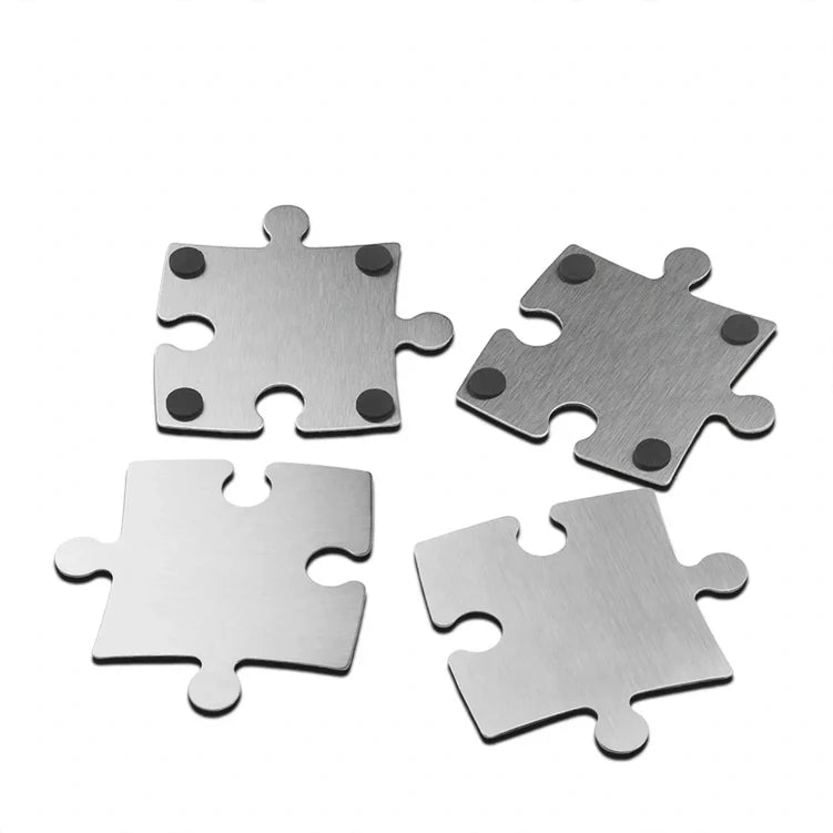 Unisex Onderzetter Roestvrijstaal Puzzelvorm Modern Design 1