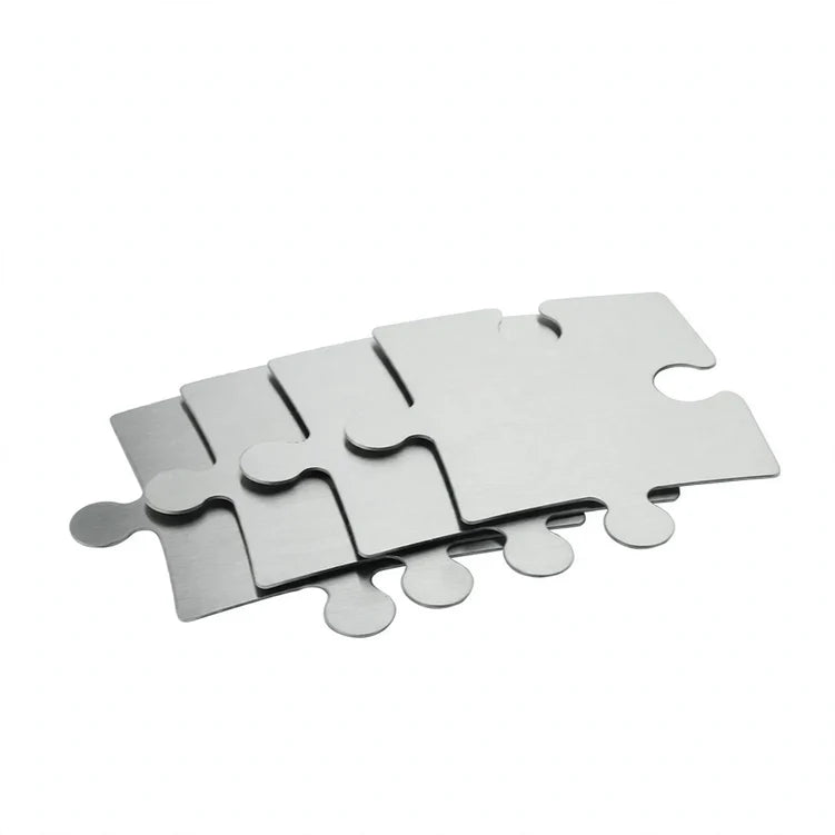 Unisex Onderzetter Roestvrijstaal Puzzelvorm Modern Design 3