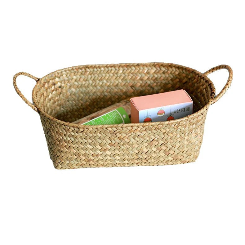 Unisex Opbergmand Handgeweven Natuurlijke Stijl 3