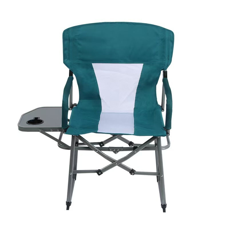 Unisex Opvouwbare Campingstoel Met Bijzettafel Lichtgewicht Design 0