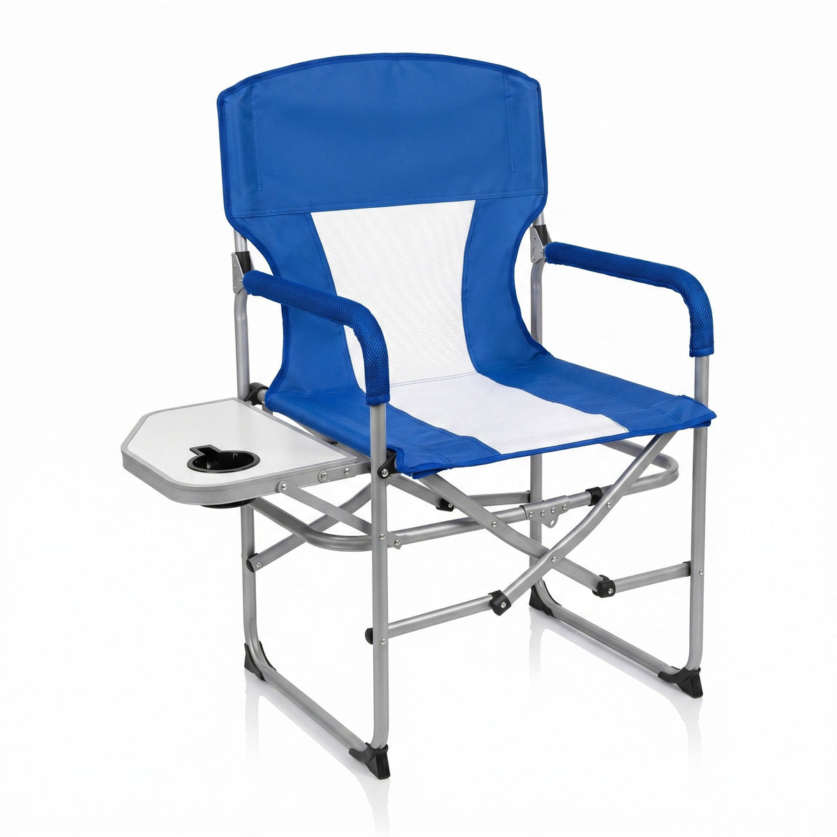 Unisex Opvouwbare Campingstoel Met Bijzettafel Lichtgewicht Design 2