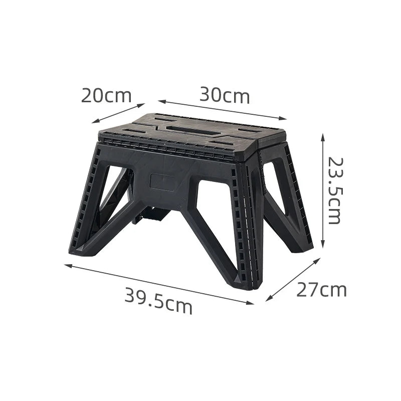 Unisex Opvouwbare Kruk Compact en Stevig Inklapbaar Design 0