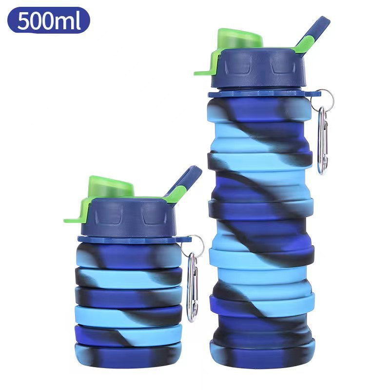 Unisex Opvouwbare Sportwaterfles met Karabijnhaak 10