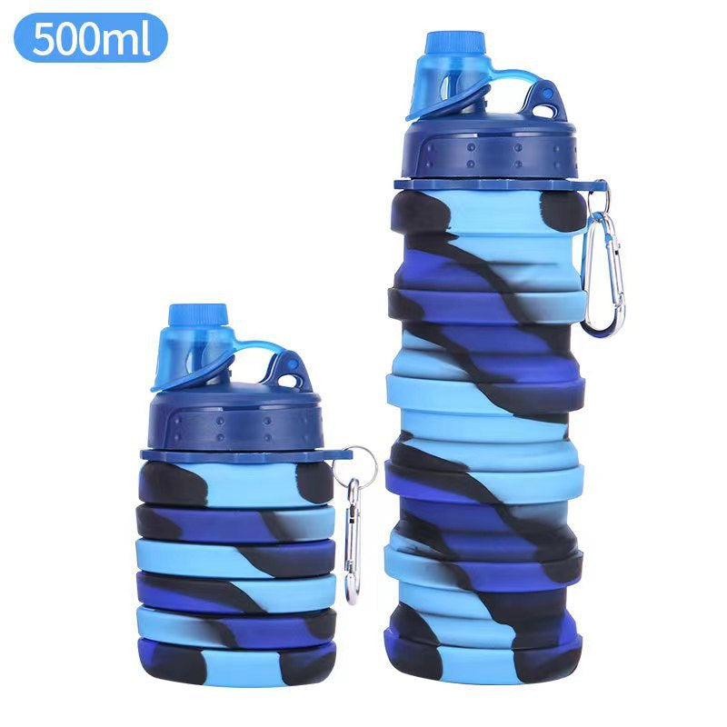Unisex Opvouwbare Sportwaterfles met Karabijnhaak 7
