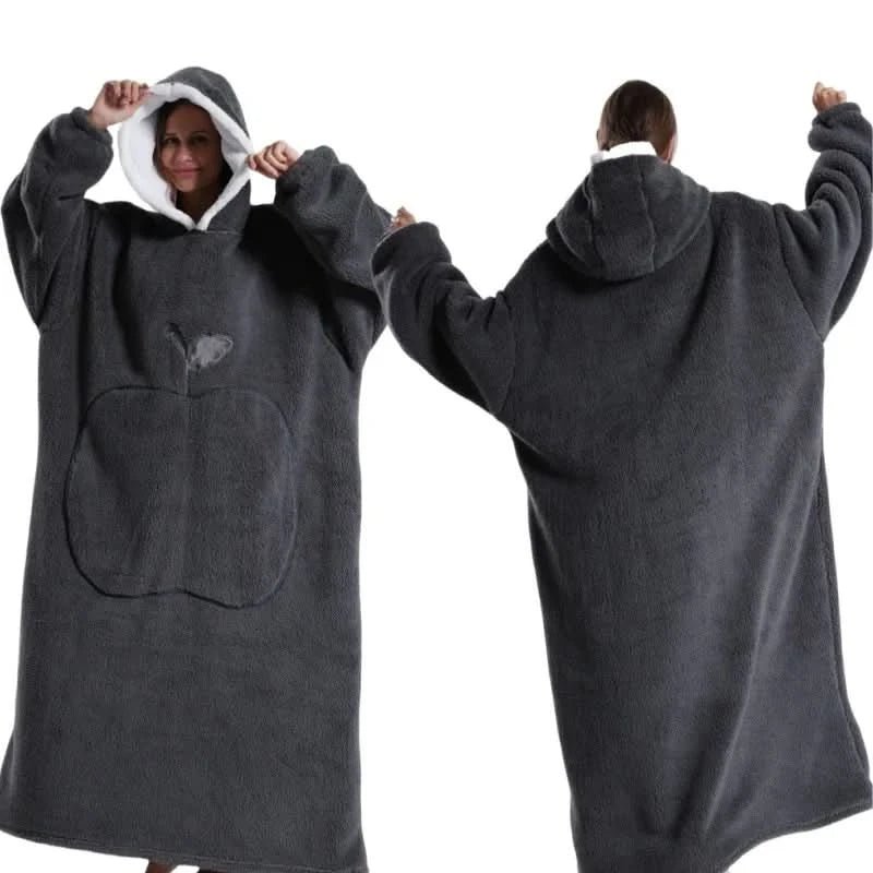 Unisex Oversized Fleece Hoodie voor Comfortabele Ontspanning 3