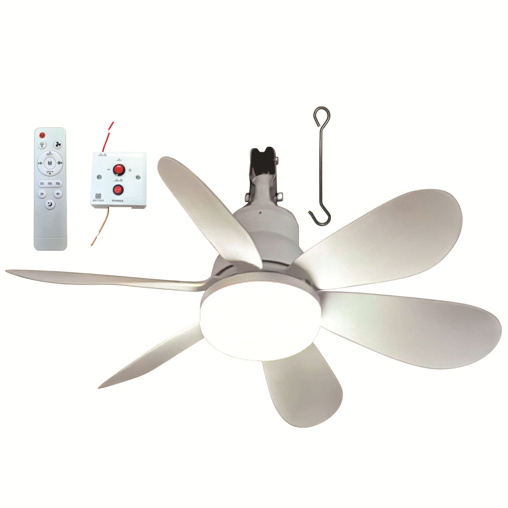 Unisex Plafondventilator Modern met Geïntegreerde LED-Verlichting 4