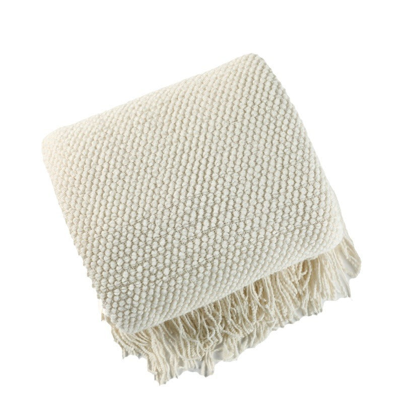 Unisex Plaid Met Textuur En Franje 4