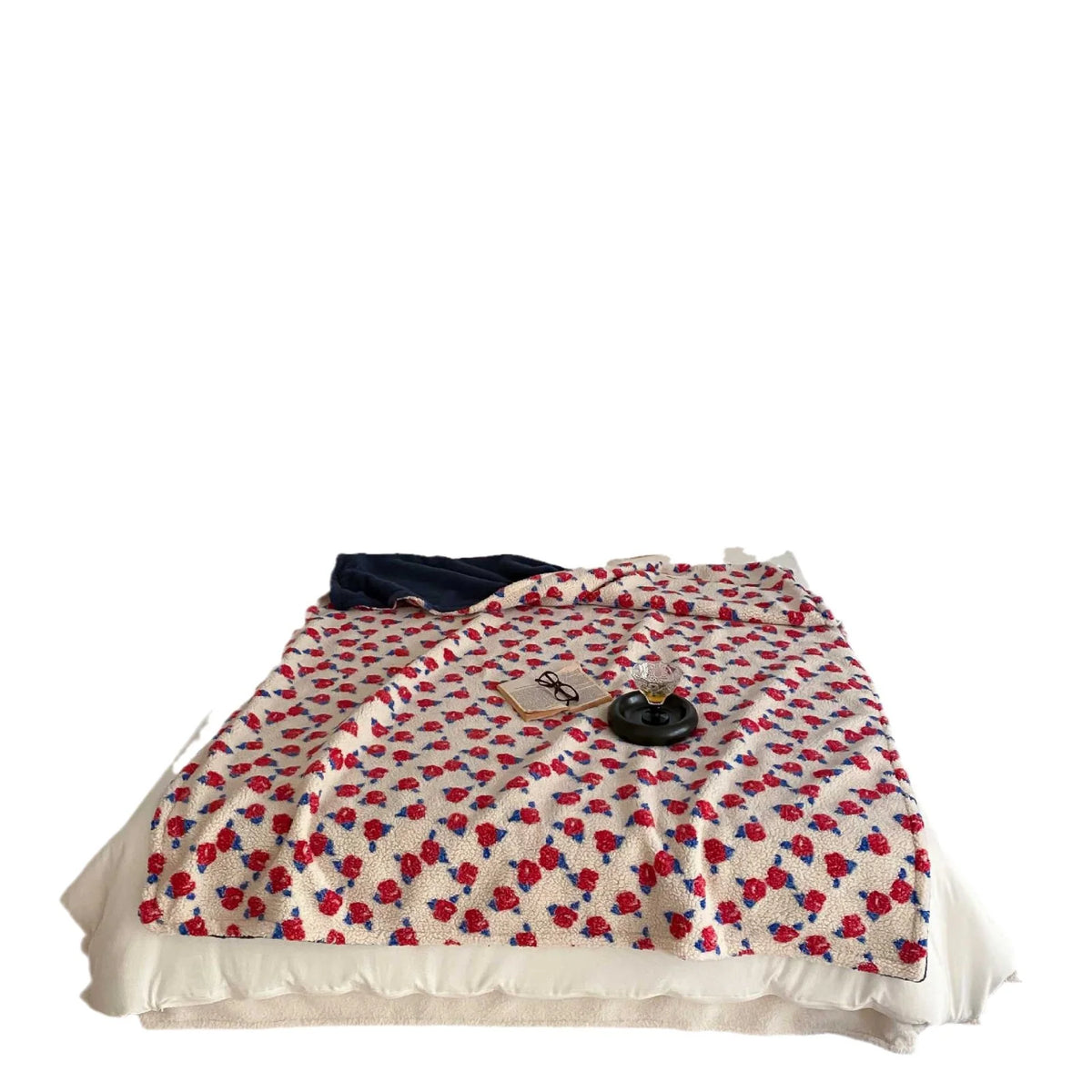 Unisex Plaid Sherpa met Retro Bloemenprint 5