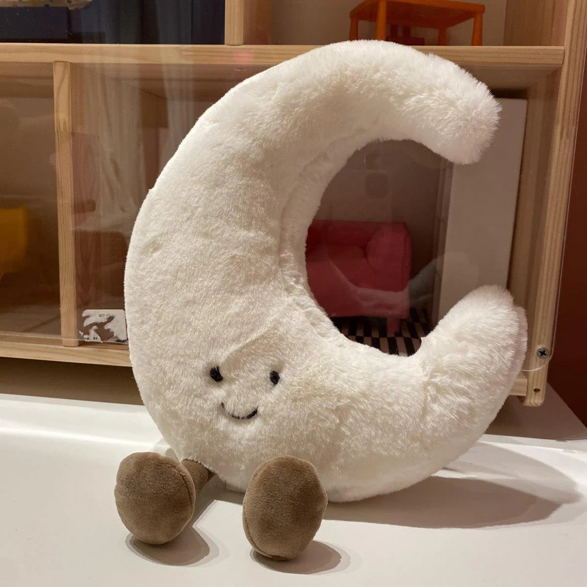 Unisex Pluche Kattenkussen Met Glitterogen 1