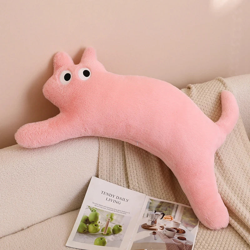 Unisex Pluche Kattenkussen Met Glitterogen 33