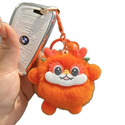 Unisex Pluizige Sleutelhanger Met Speels Bedeltje 4