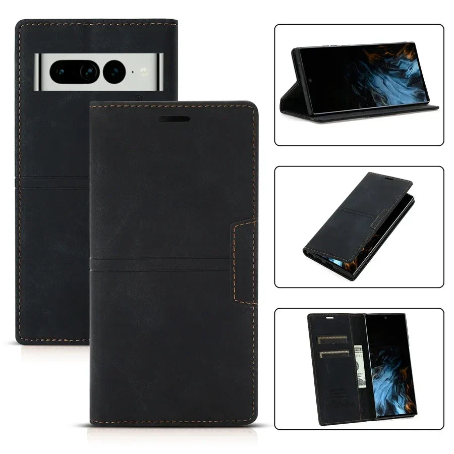 Unisex Portemonneehoesje voor Google Pixel met Magnetische Sluiting en Kaartsleuven 2