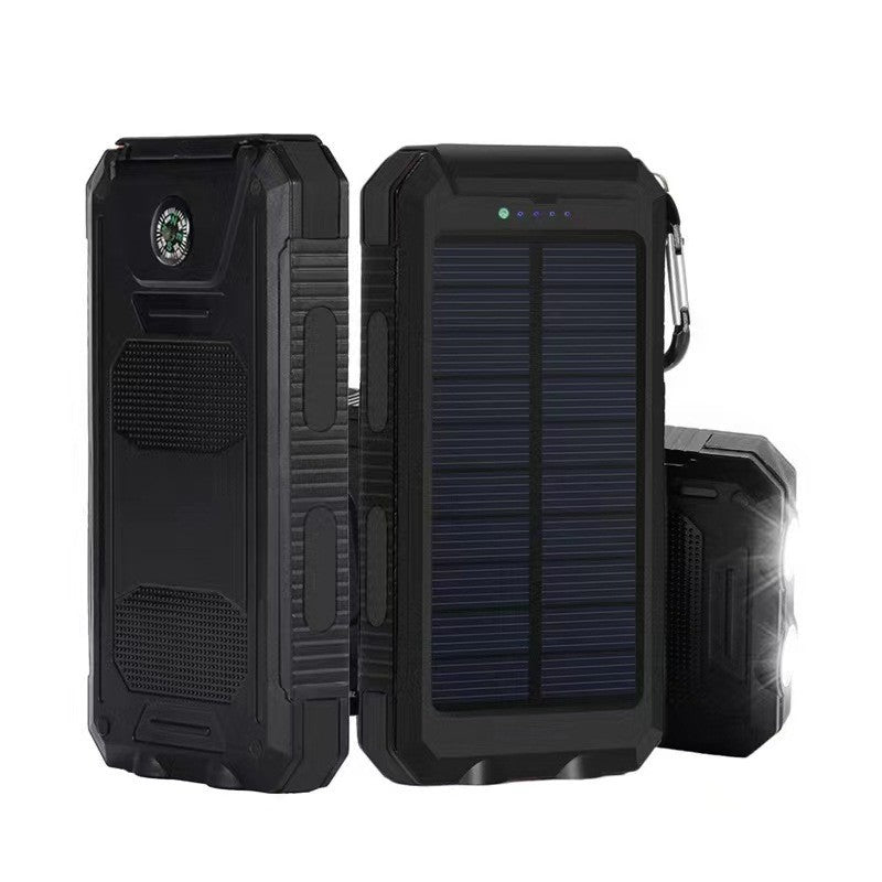 Unisex Powerbank Solar met LED-licht en Kompas 5