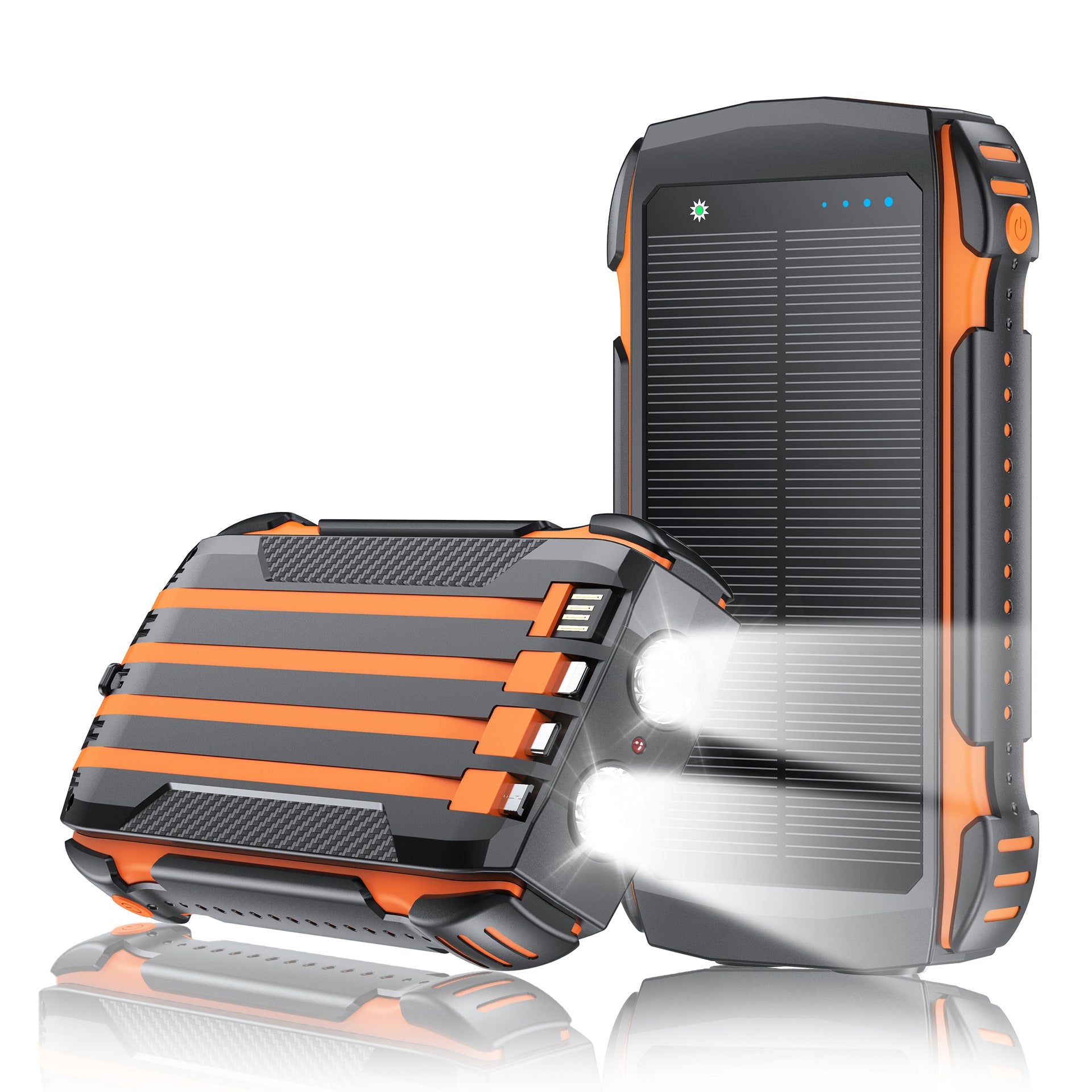 Unisex Powerbank Zonne-energie Met LED-verlichting Robuust Design 1