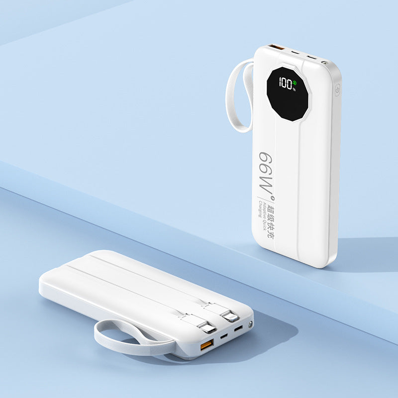 Unisex Powerbank met Digitaal Oplaaddisplay Compact Design 0