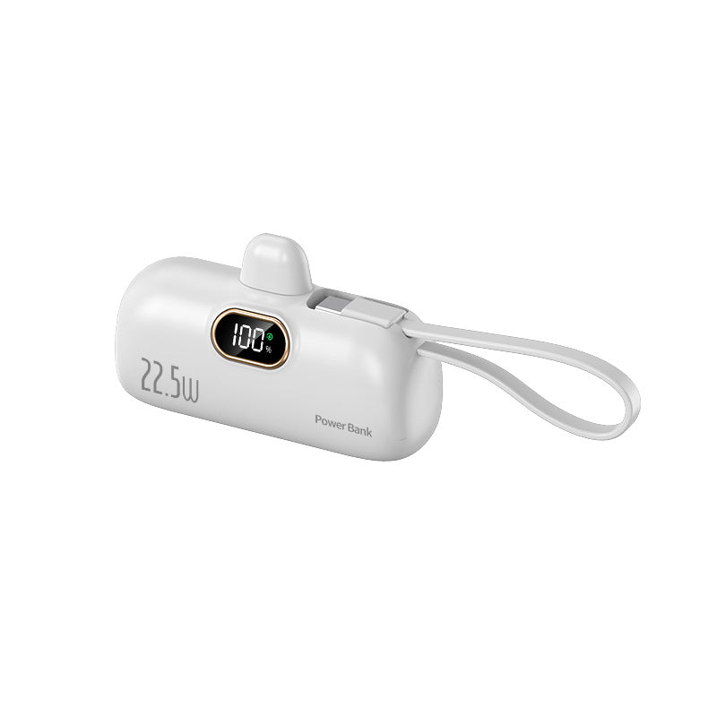Unisex Powerbank met Geïntegreerde Oplaadkabel Compact Design 1