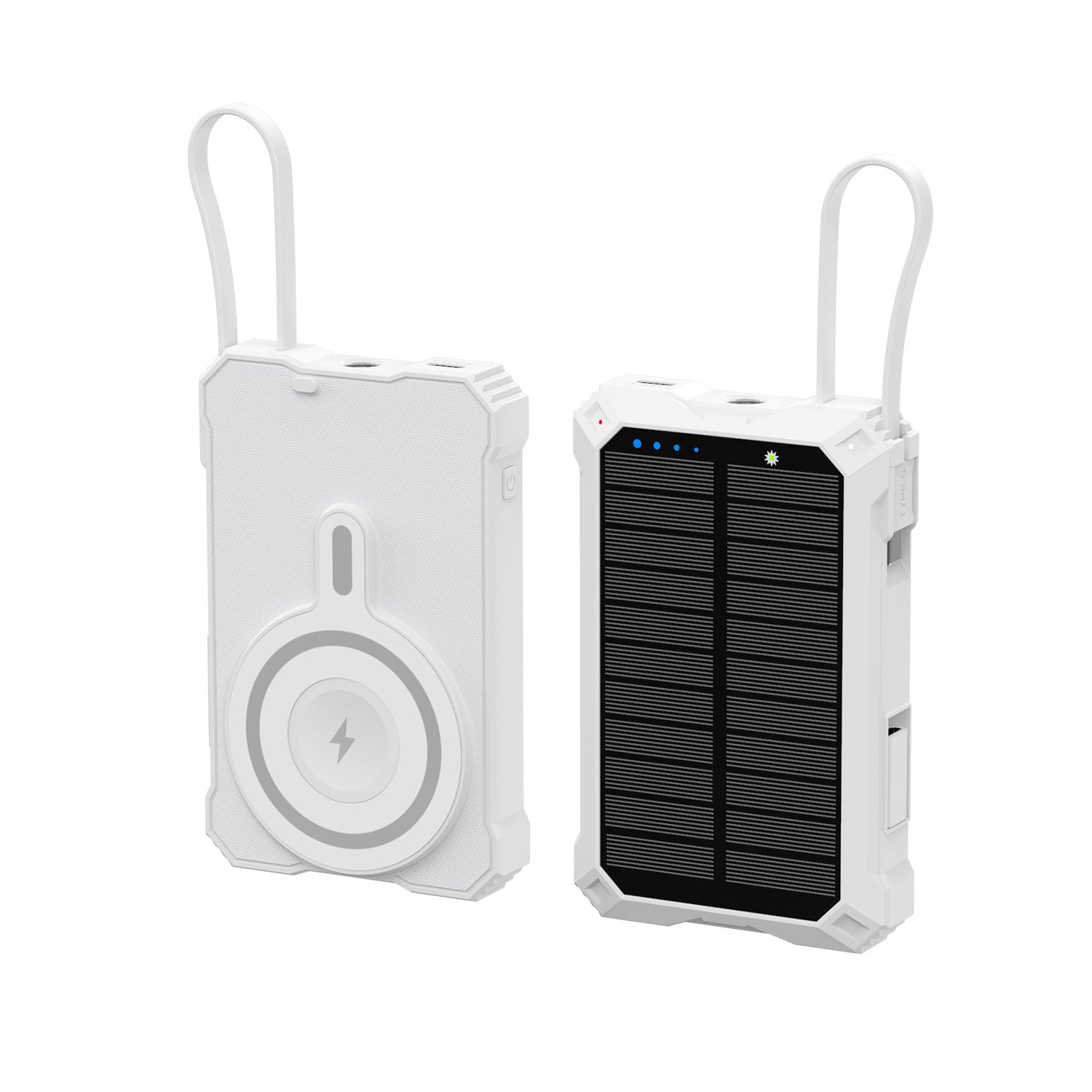 Unisex Powerbank met Zonne-energie en Draadloze Oplader 3