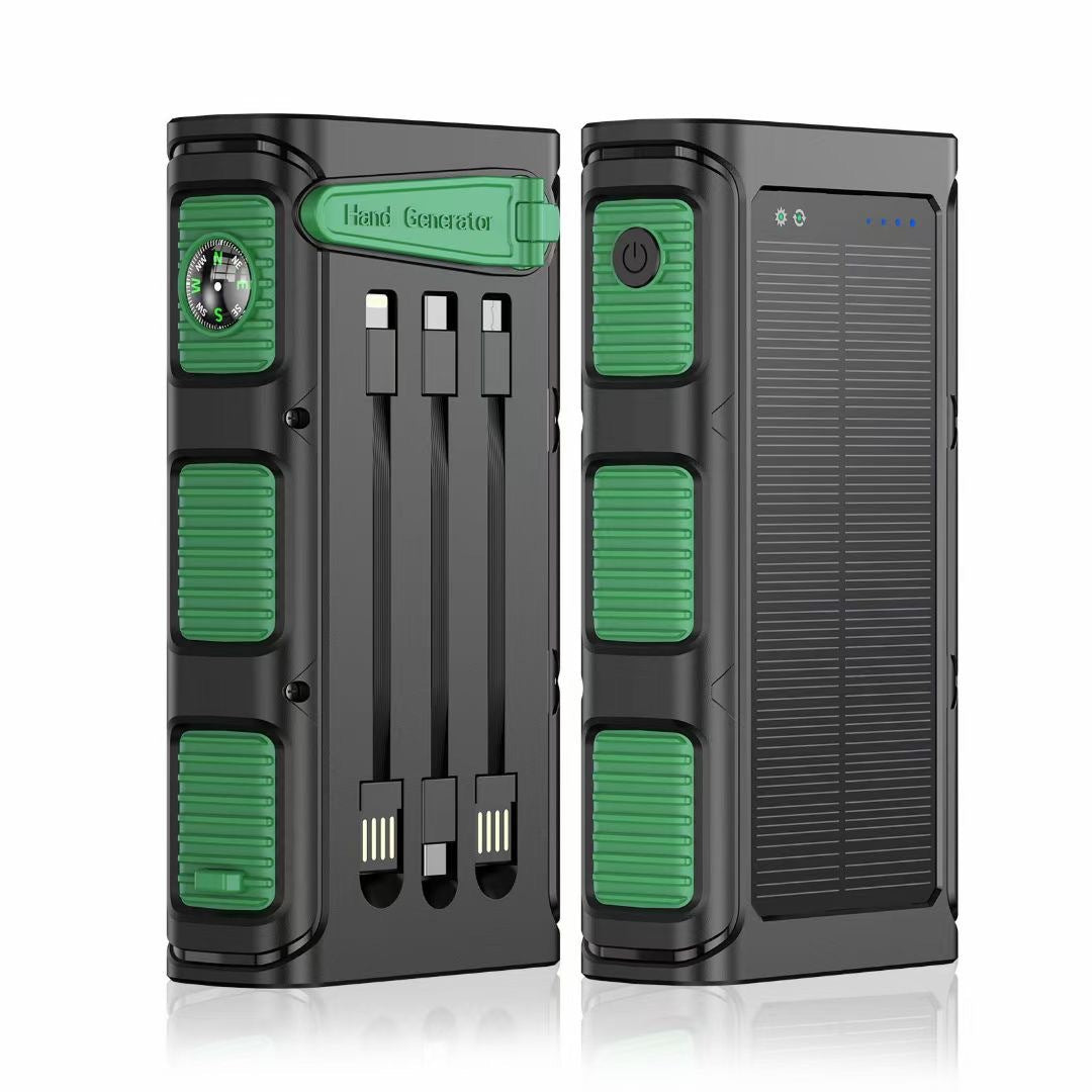 Unisex Powerbank met Zonne-energie en Geïntegreerd Kompas 1