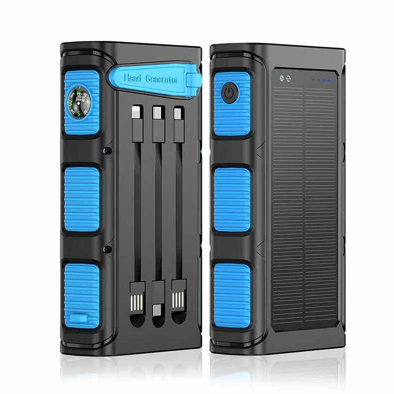Unisex Powerbank met Zonne-energie en Geïntegreerd Kompas 2