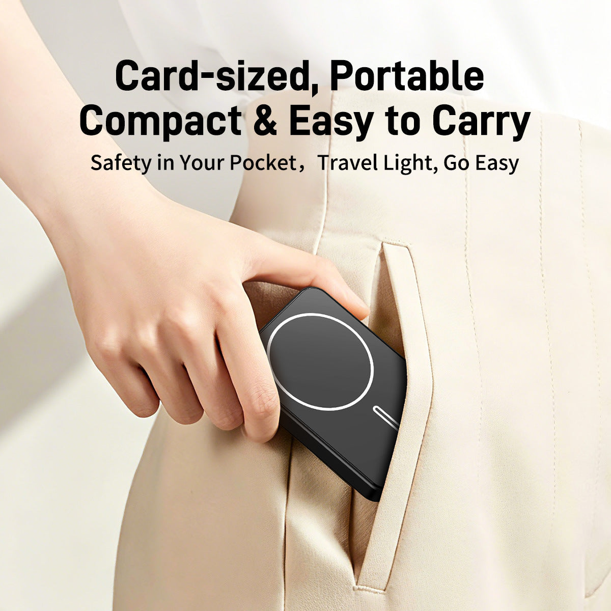 Unisex Powerbank met Zonne-energie en Snellaadfunctie 3