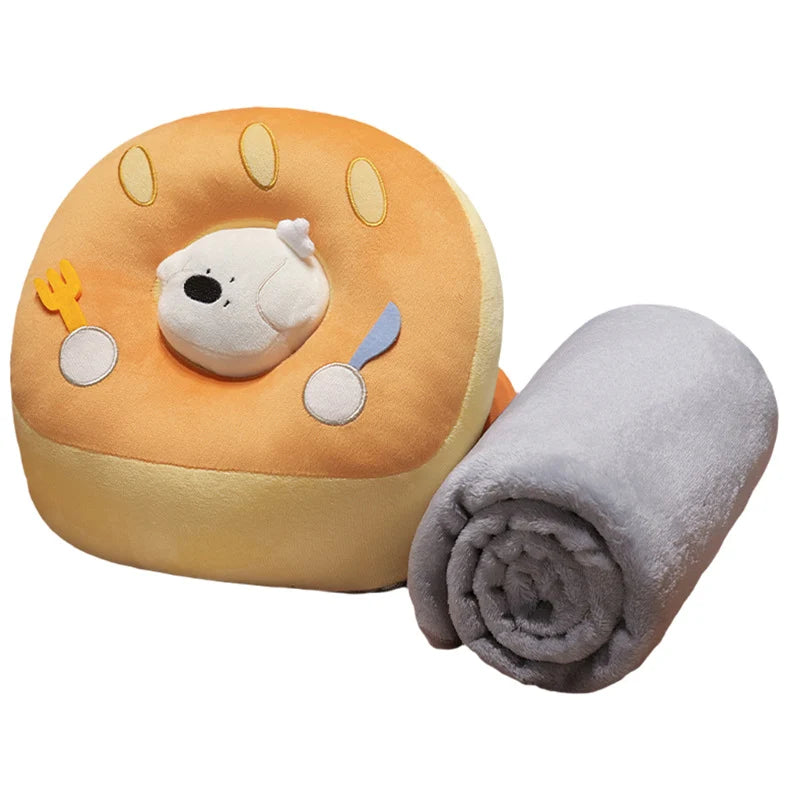 Unisex Reiskussenset met Ergonomisch Nekkussen en Microvezeldeken 1