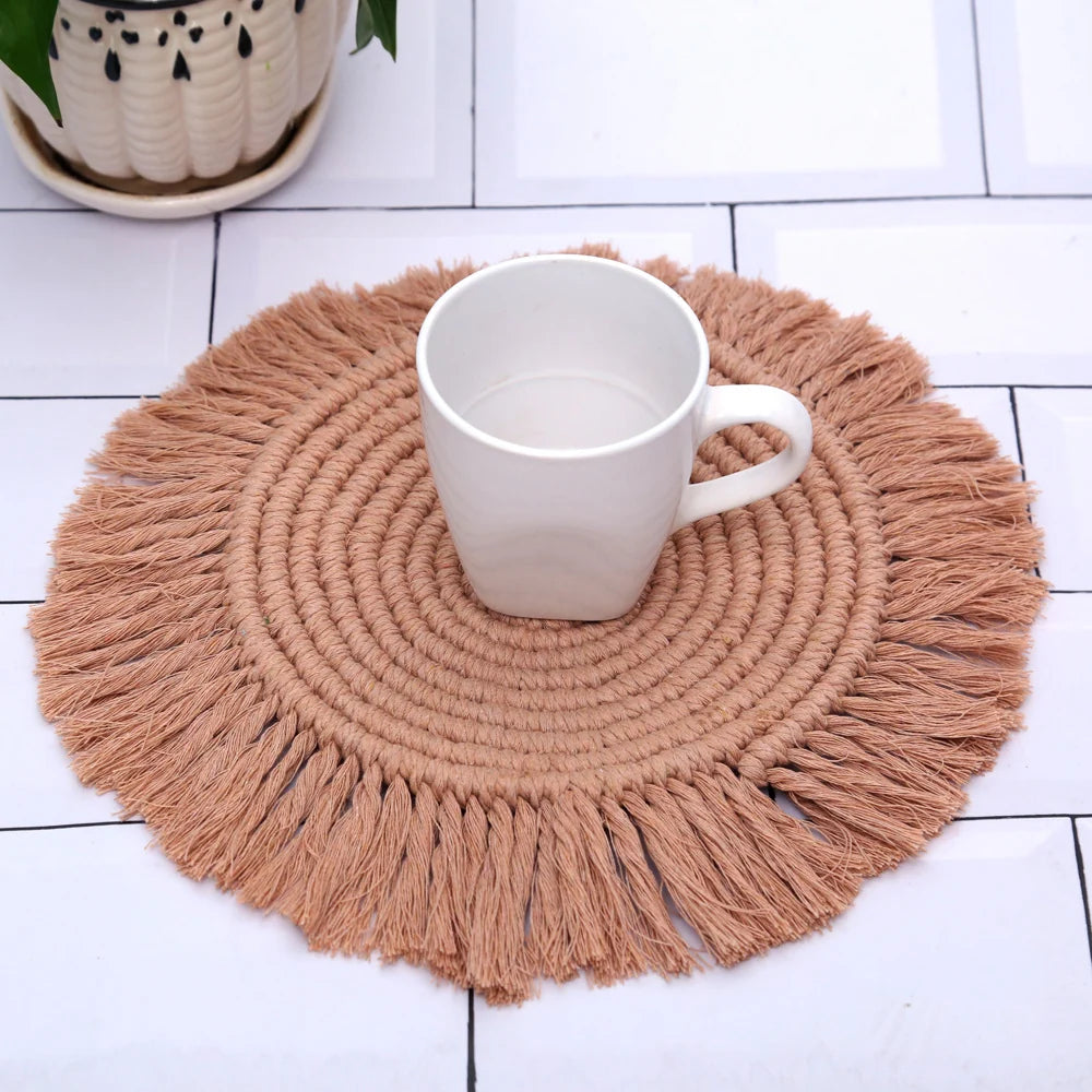 Unisex Ronde Macramé Wanddecoratie Bohemian Stijl 1