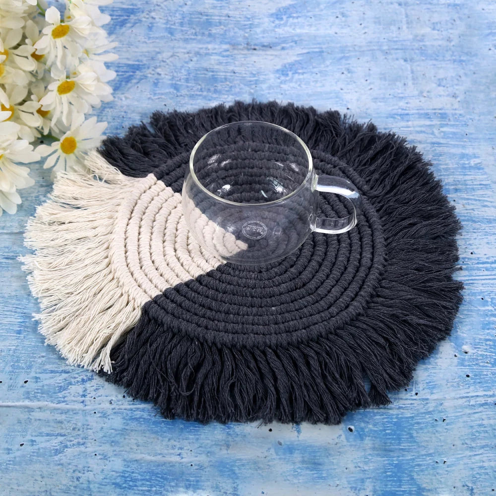 Unisex Ronde Macramé Wanddecoratie Bohemian Stijl 2