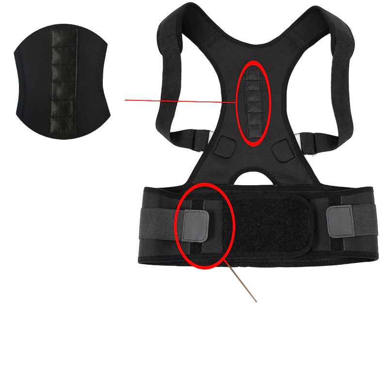 Unisex Rugsteun voor Houdingscorrectie - Verstelbare Ondersteuning voor Comfortabele Houding 0