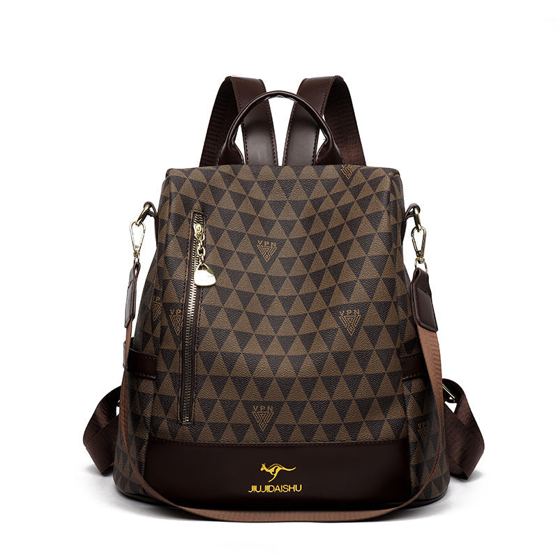 Unisex Rugzak Geometrisch Design Met Meerdere Vakken 1