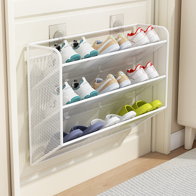 Unisex Schoenenrek Organizer Slank Mesh Ontwerp Voor Boven De Deur 1