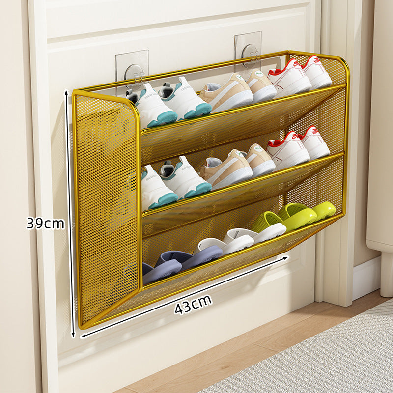 Unisex Schoenenrek Organizer Slank Mesh Ontwerp Voor Boven De Deur 20