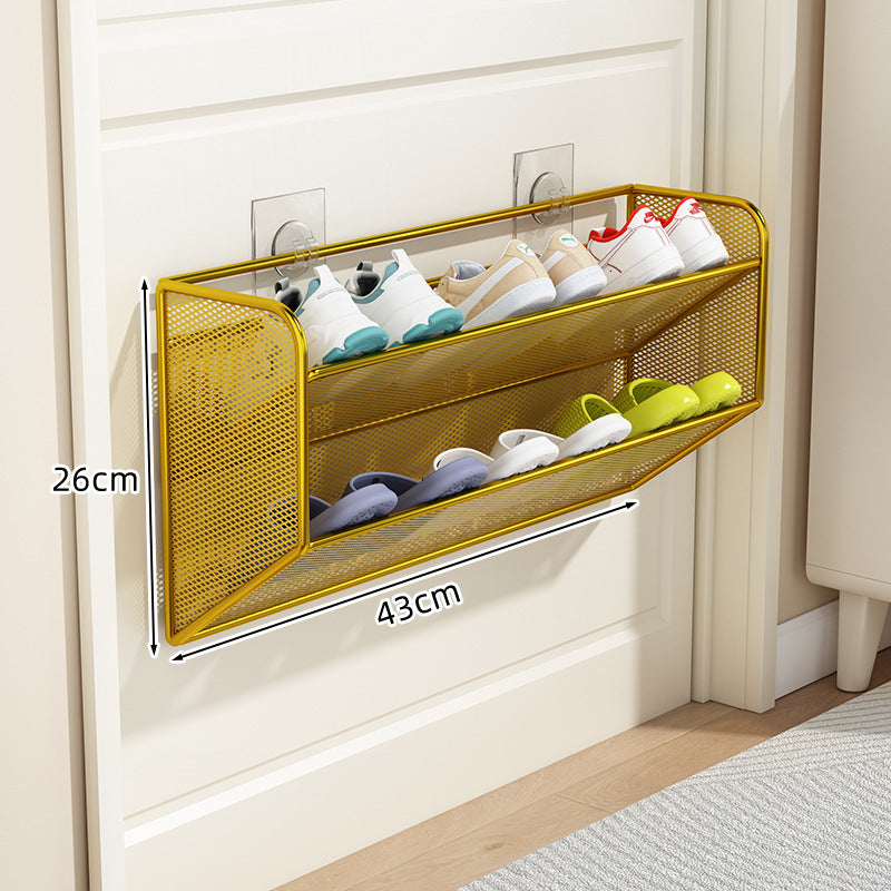 Unisex Schoenenrek Organizer Slank Mesh Ontwerp Voor Boven De Deur 21
