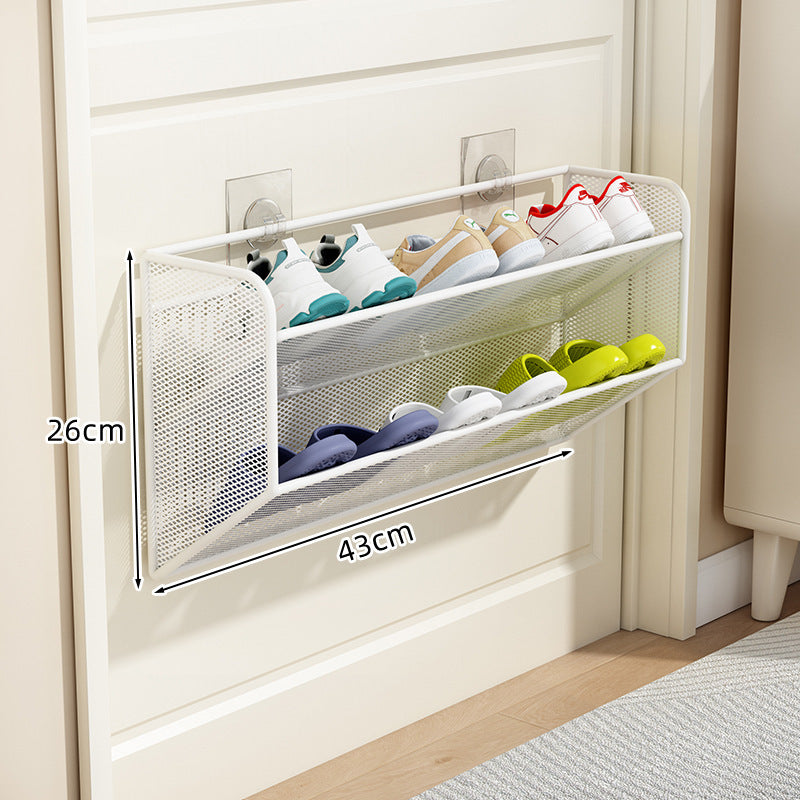 Unisex Schoenenrek Organizer Slank Mesh Ontwerp Voor Boven De Deur 6