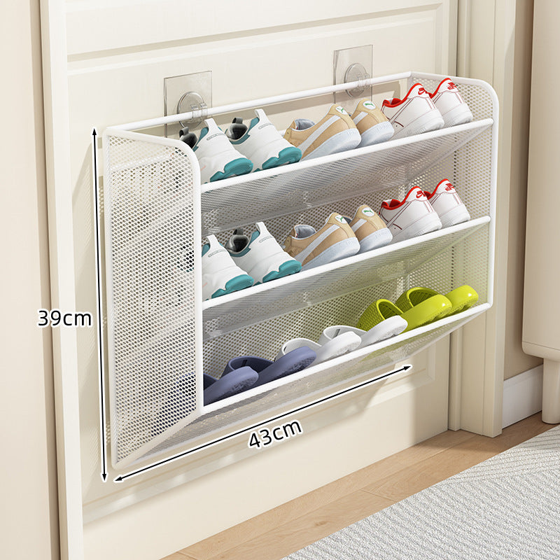 Unisex Schoenenrek Organizer Slank Mesh Ontwerp Voor Boven De Deur 7