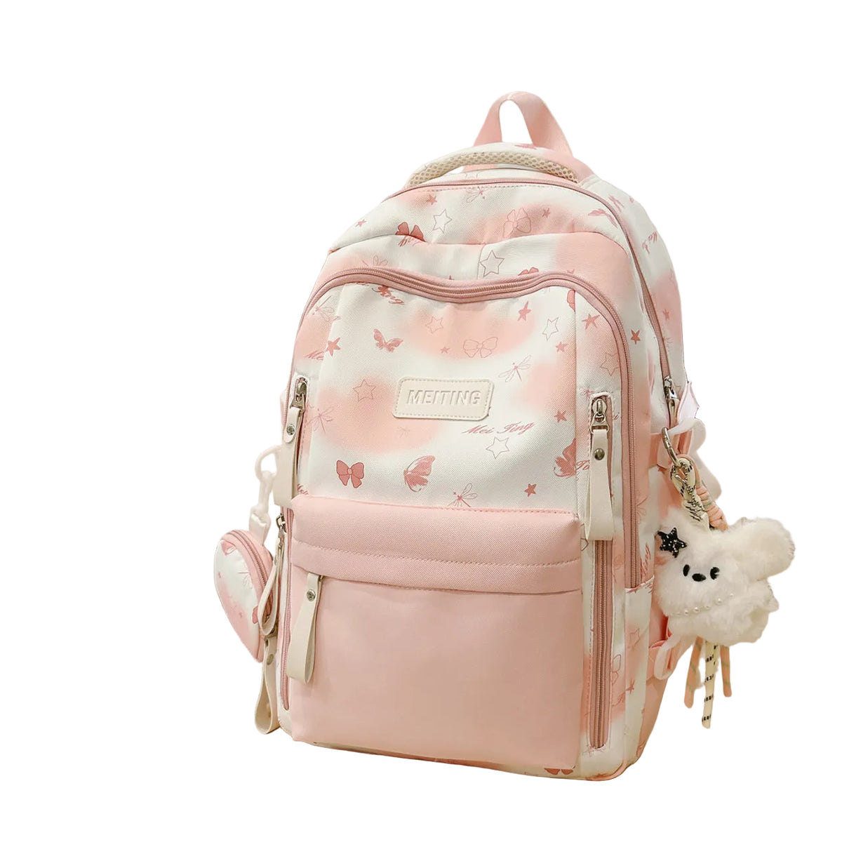 Unisex Schoolrugzak Met Speels Patroon 0