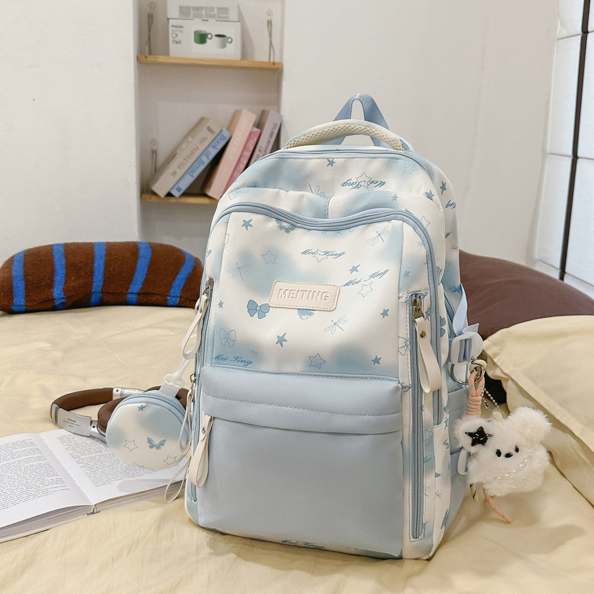 Unisex Schoolrugzak Met Speels Patroon 4