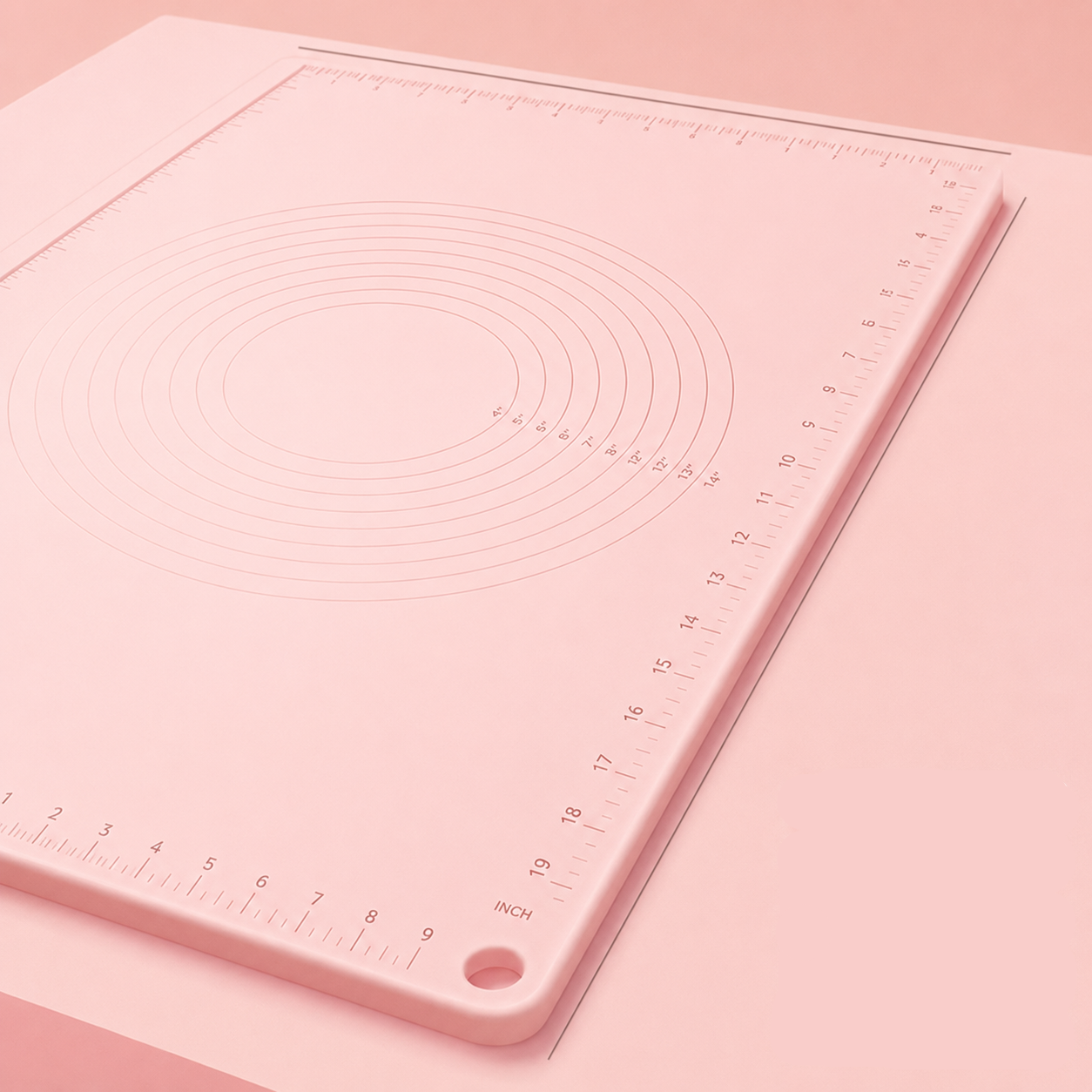 Unisex Siliconen Deegrolmat met Meetraster en Cirkelgeleiders 5