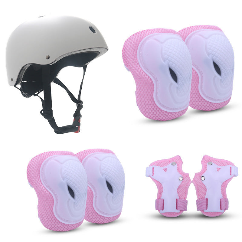 Unisex Skatebeschermingsset Compleet Met Helm, Knie-, Elleboog- En Polsbeschermers 1