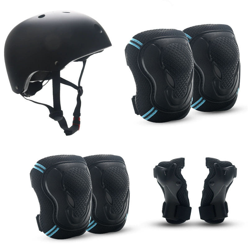 Unisex Skatebeschermingsset Compleet Met Helm, Knie-, Elleboog- En Polsbeschermers 6