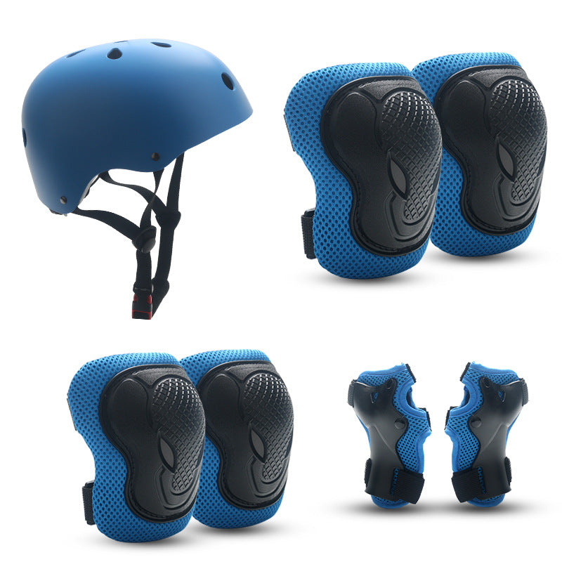 Unisex Skatebeschermingsset Compleet Met Helm, Knie-, Elleboog- En Polsbeschermers 7