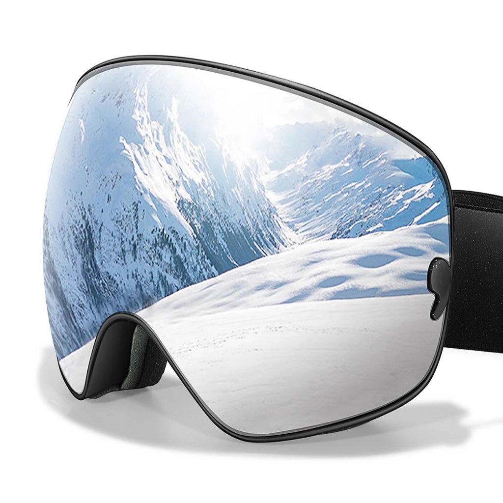 Unisex Skibril Anticondens met UV400 Bescherming en Nachtzichtlens 12