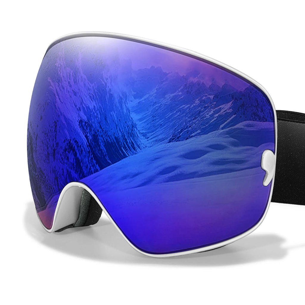 Unisex Skibril Anticondens met UV400 Bescherming en Nachtzichtlens 9