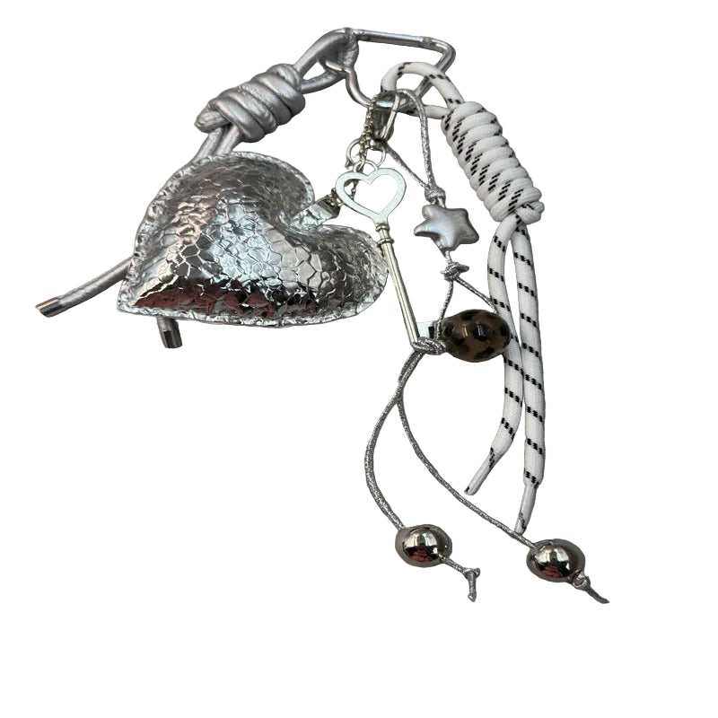 Unisex Sleutelhanger Hartvormig Met Metalen Design 0